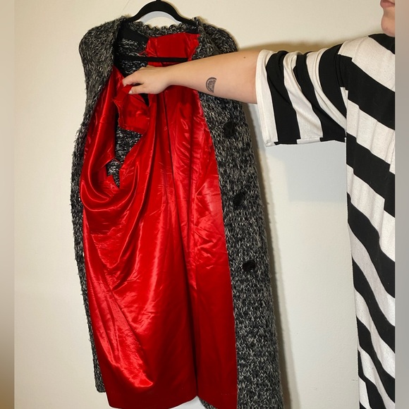 60s VTG Heather Grey Winter Coat - Picture 15 of 16